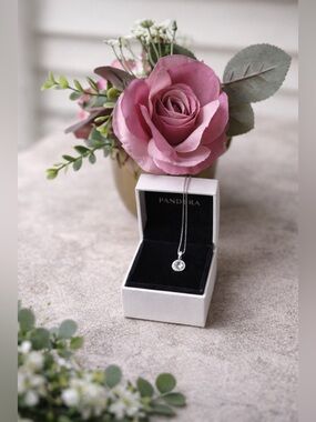 NWT & GRA Certificate Purple Moissanite 925 Sterling Silver Pendant & Chain Gift